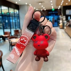 Red X-Eyed Gradiant Bear Bag Charm/Keychain